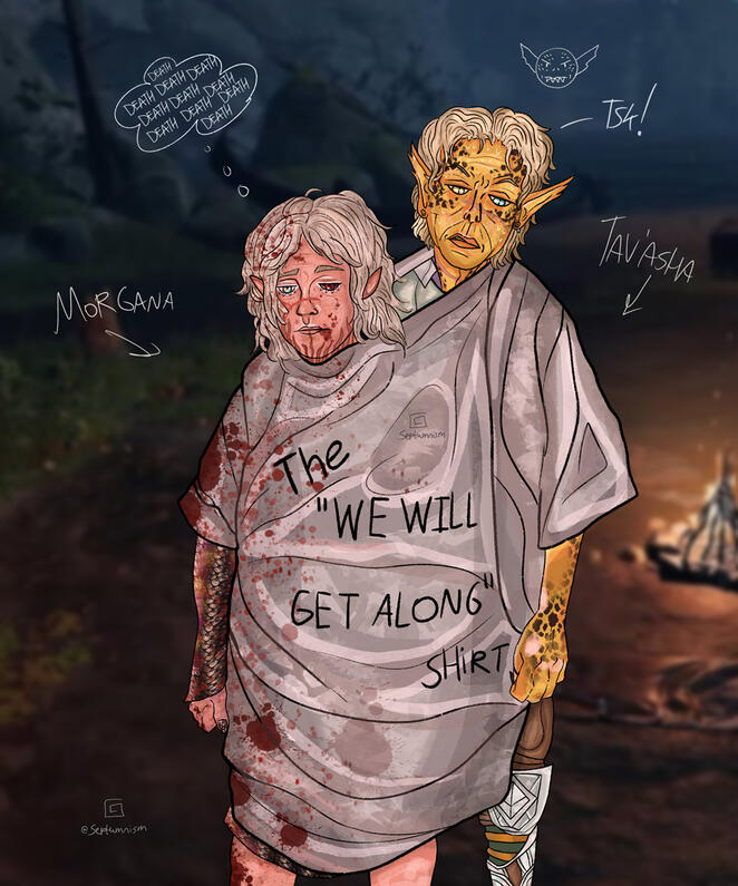 Morgana & Tav'asha (made by me)